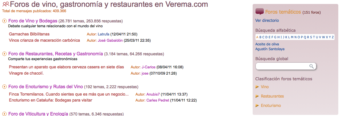 portada foros tematicos